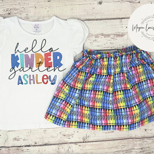 Hello Kindergarten Outfit