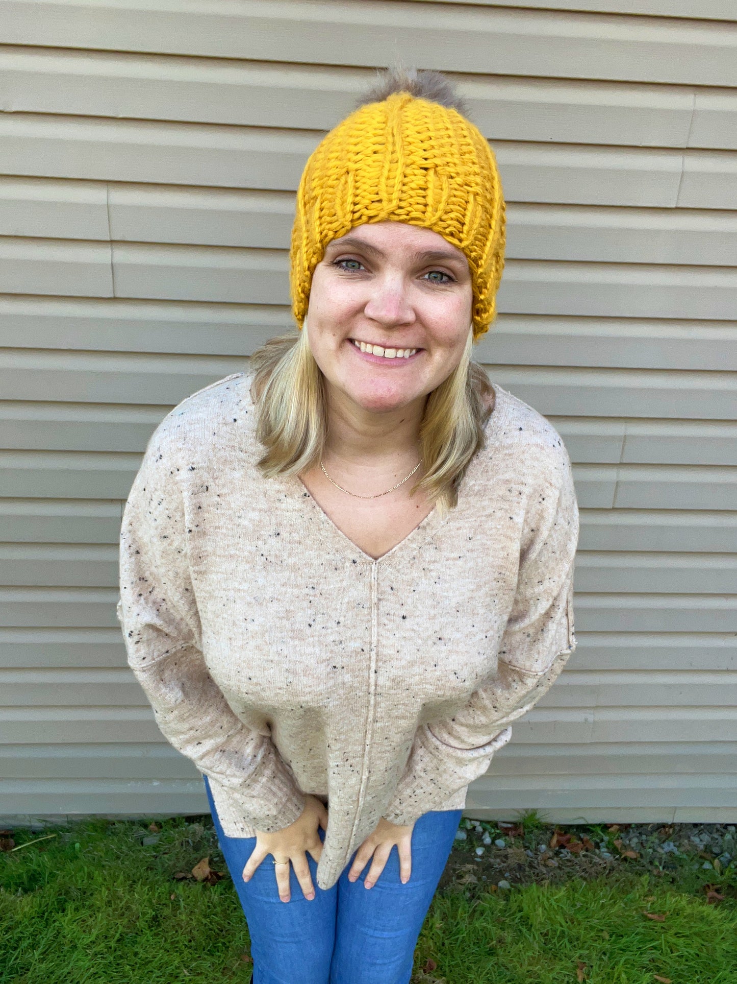 Mustard Knit Hat