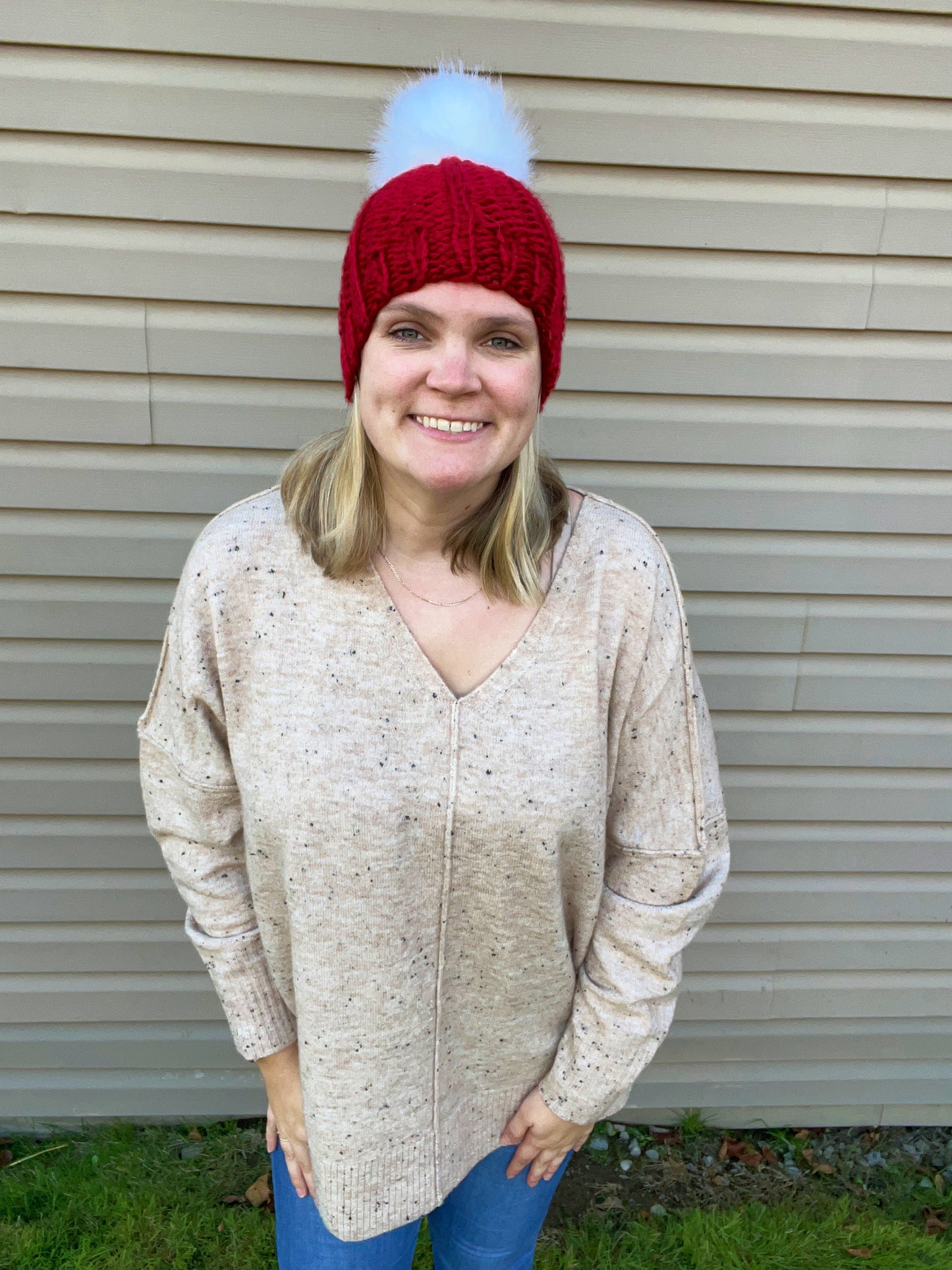 Red Knit Hat