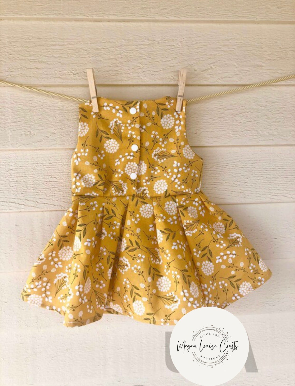 Yellow Floral Spring Dress