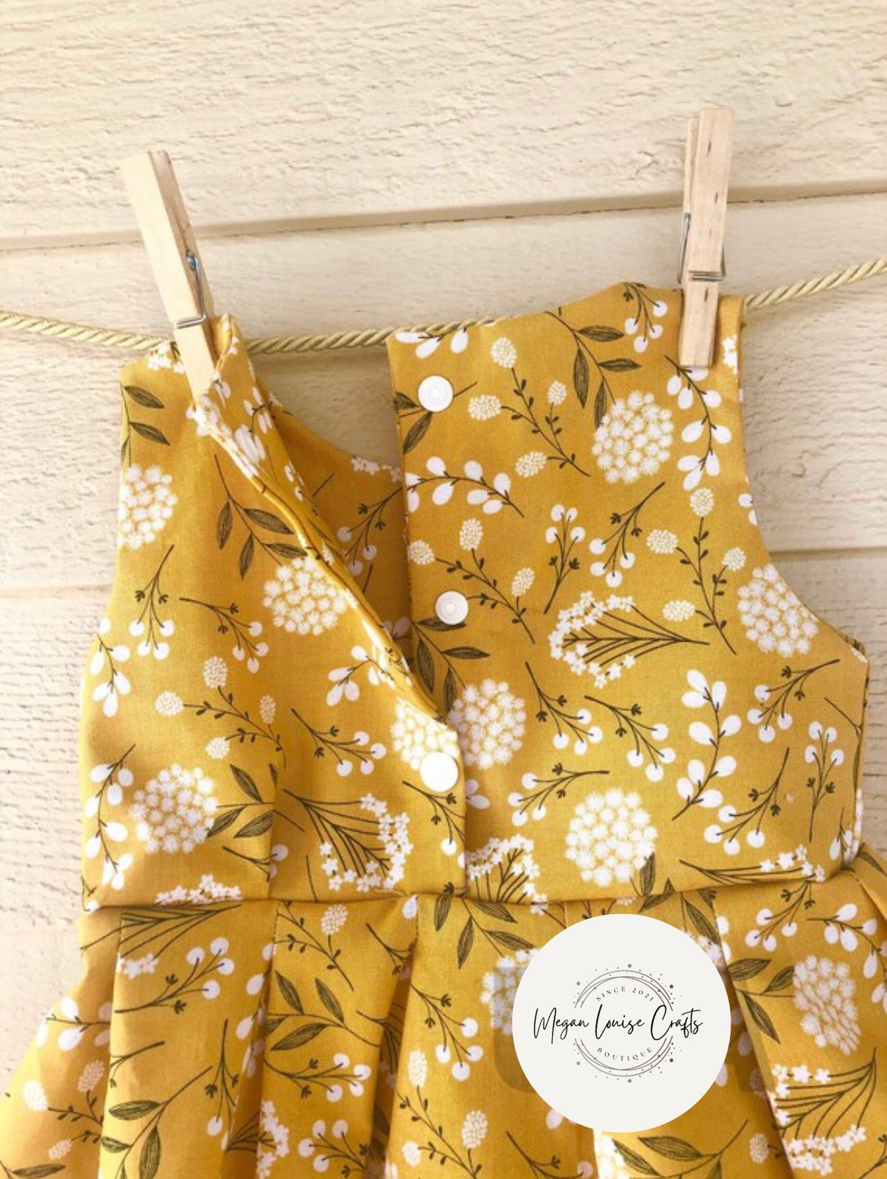 Yellow Floral Spring Dress
