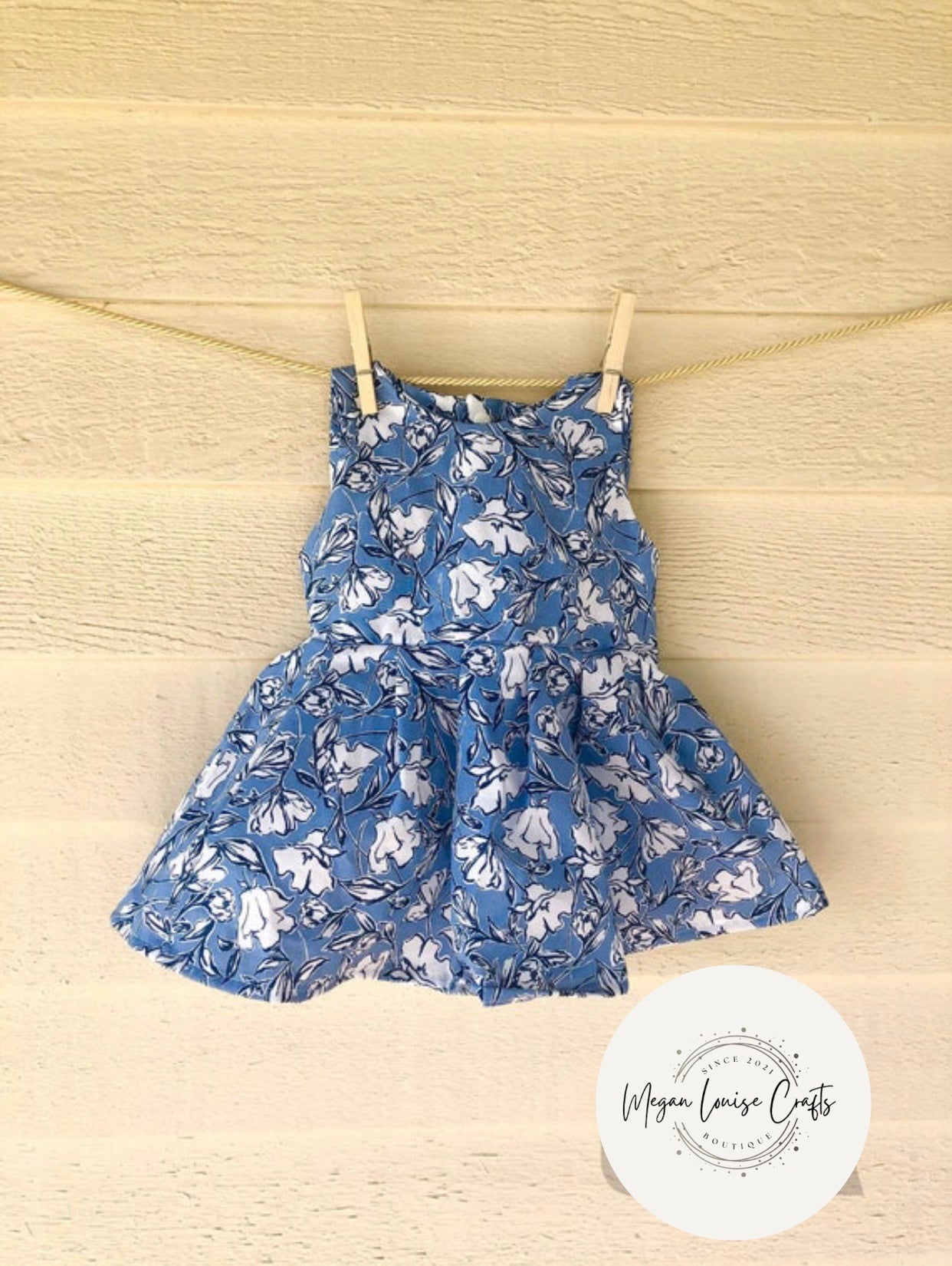 Blue Floral Dress