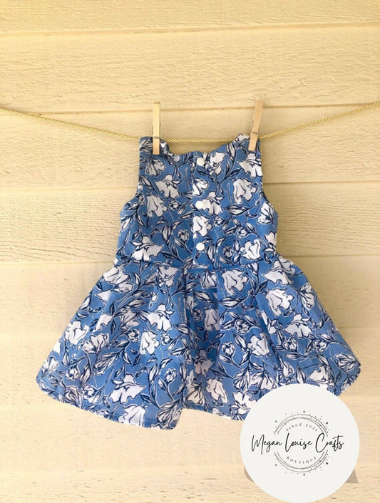 Blue Floral Dress