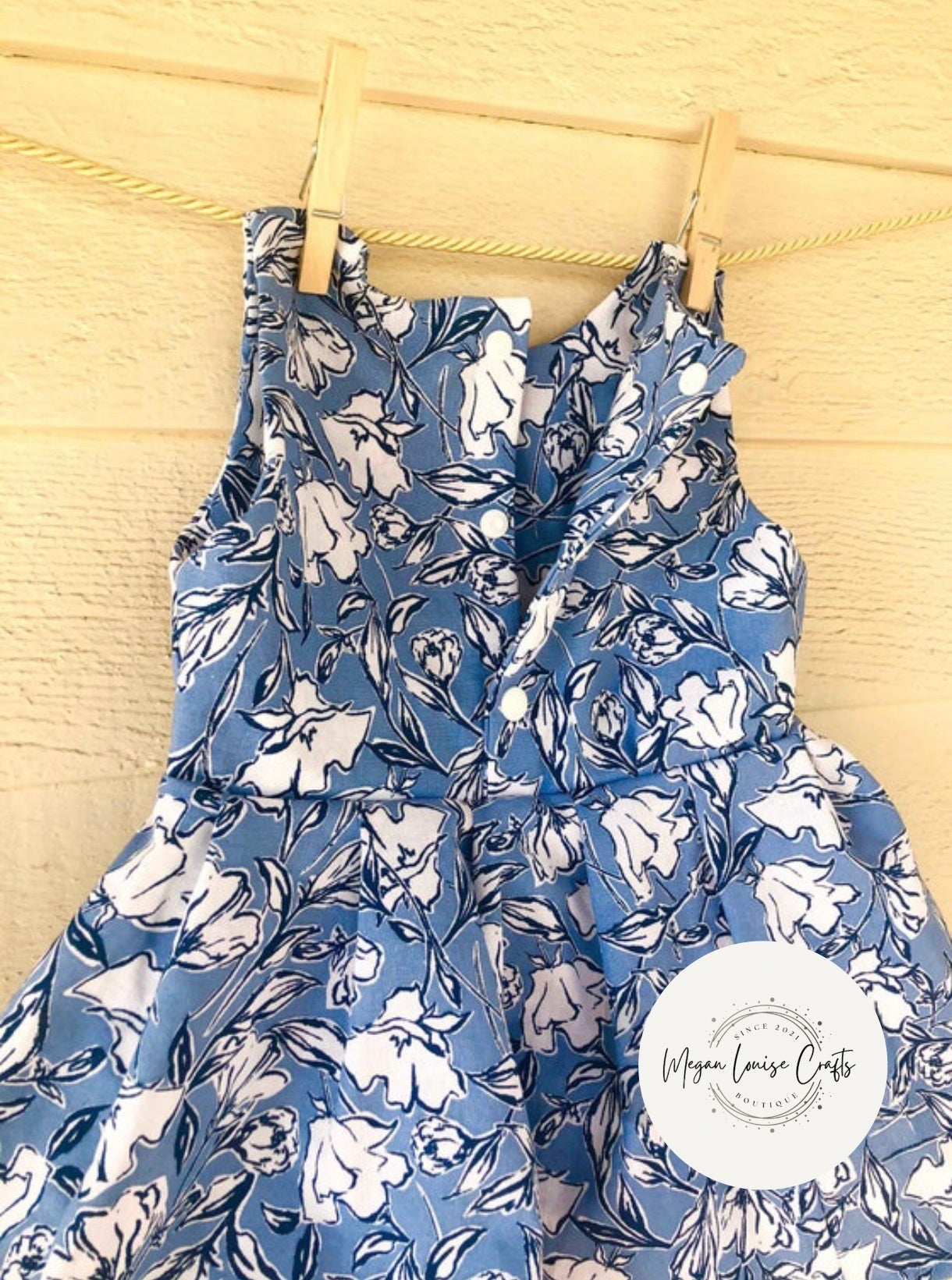 Blue Floral Dress