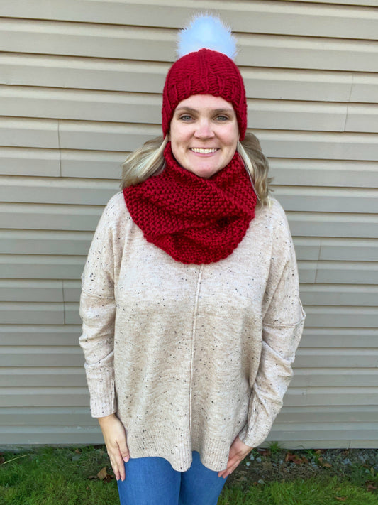 Red Hat and Scarf Set