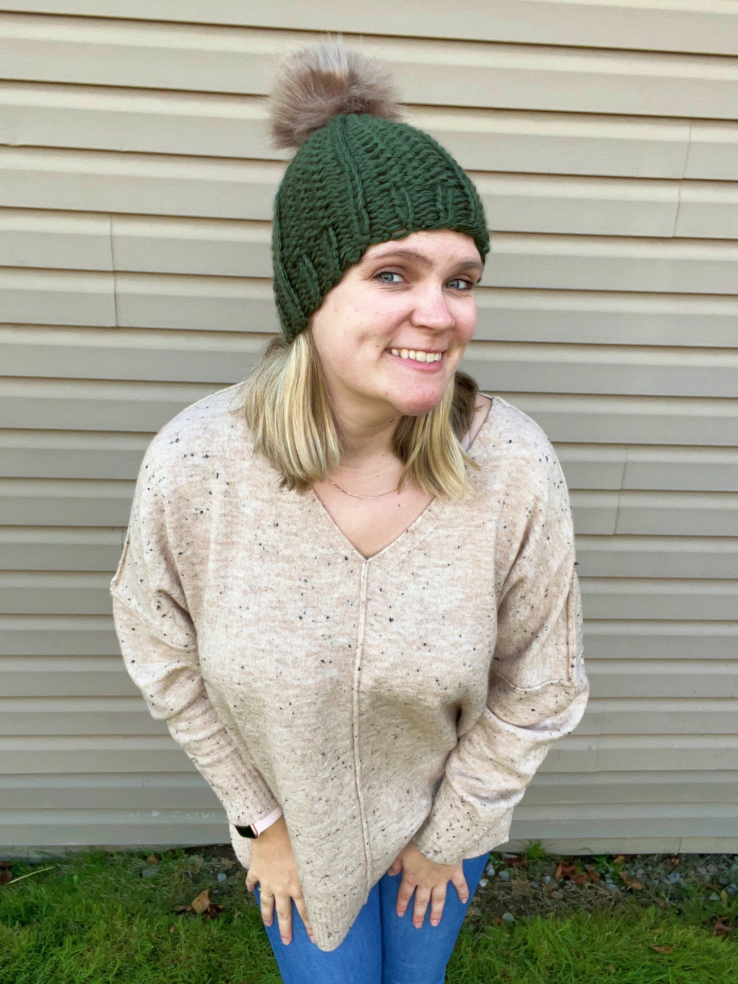 Green Knit Hat