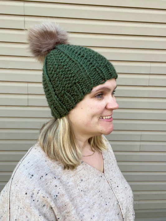 Green Knit Hat