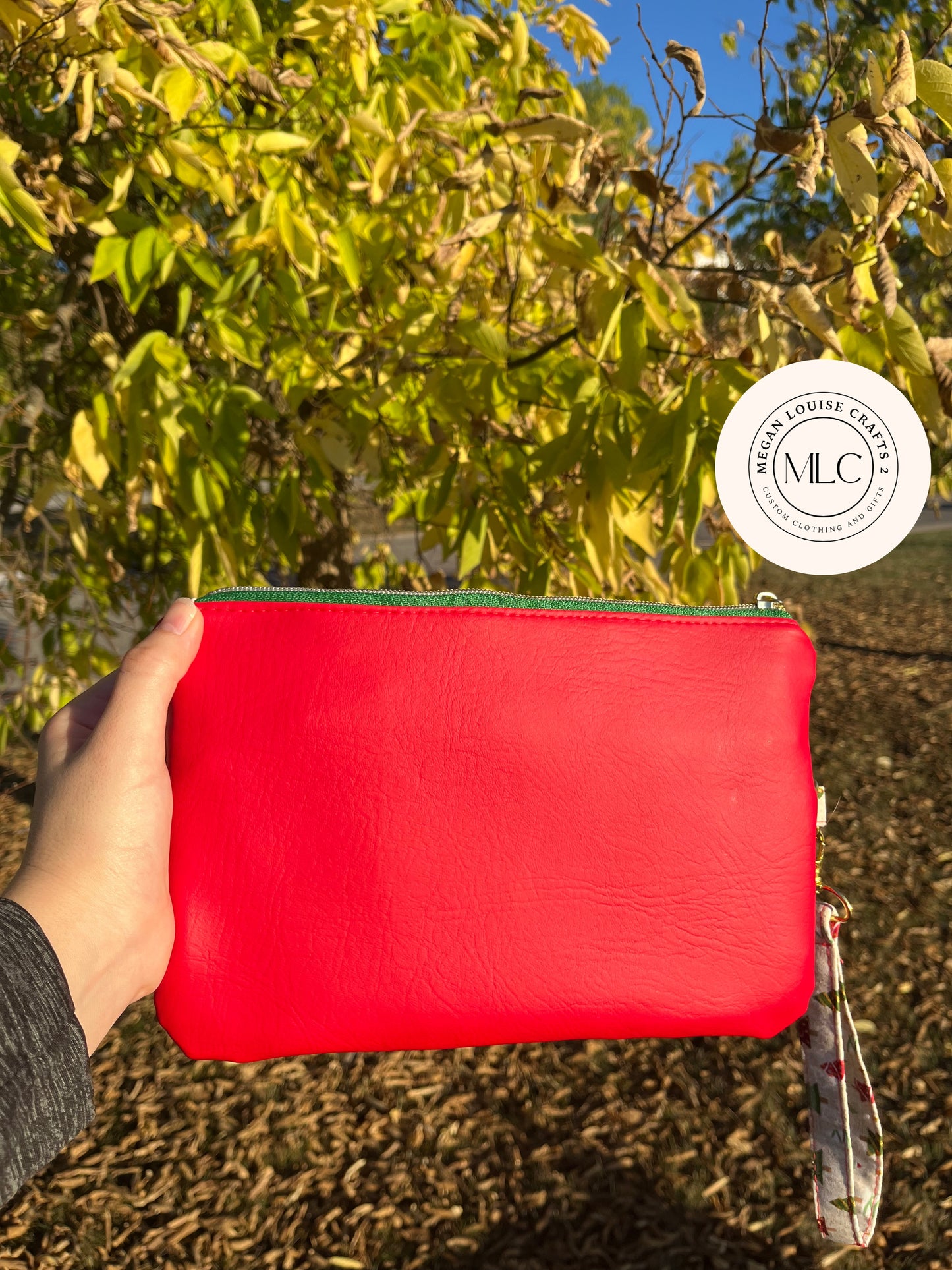 Christmas Trees Clutch, Winter Clutch Wallet