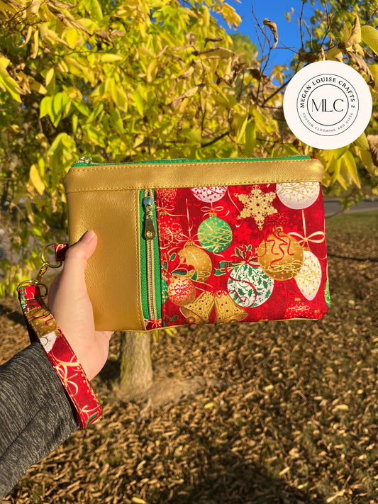 Christmas Clutch, Winter Clutch Wallet