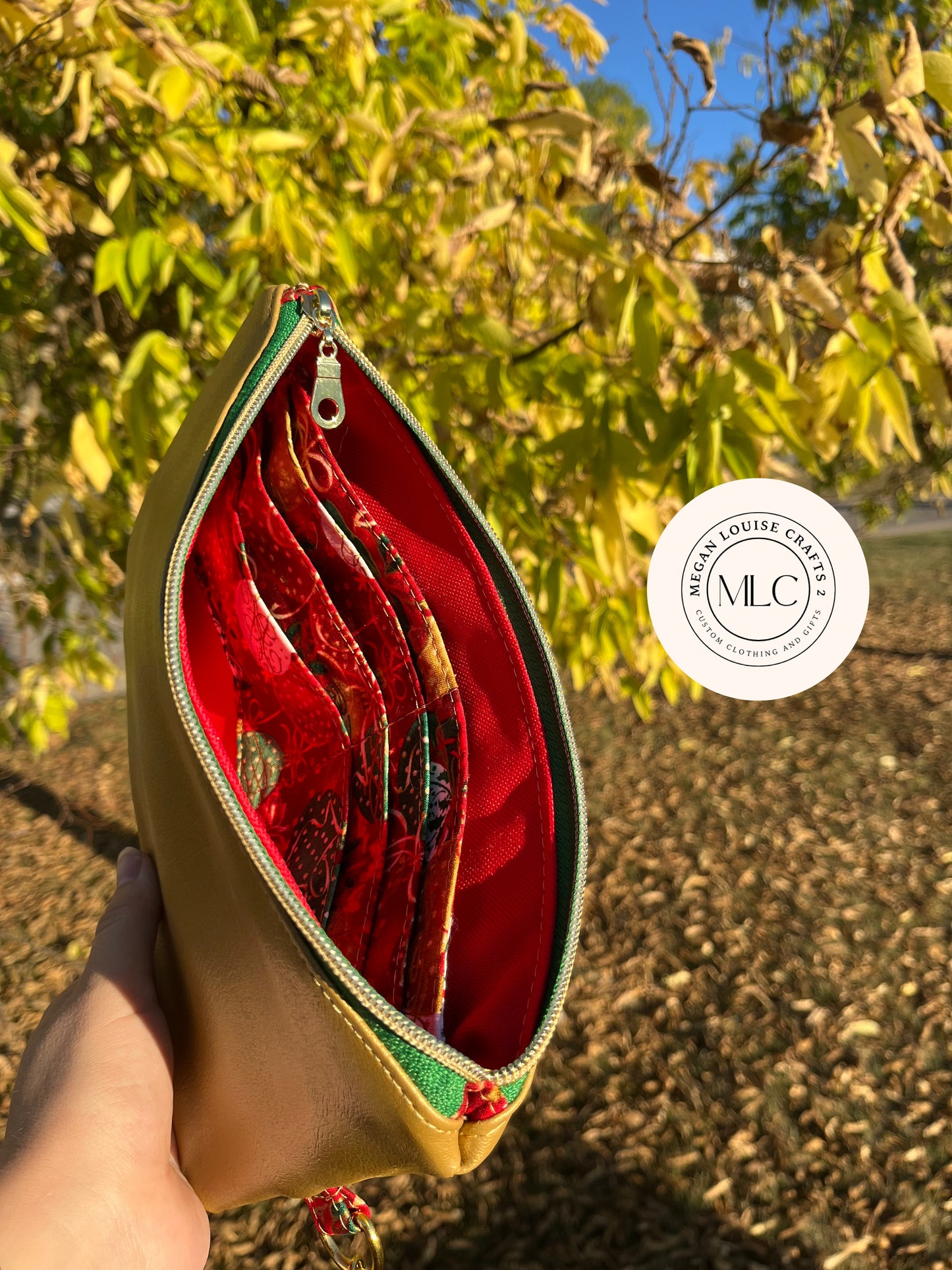 Christmas Clutch, Winter Clutch Wallet