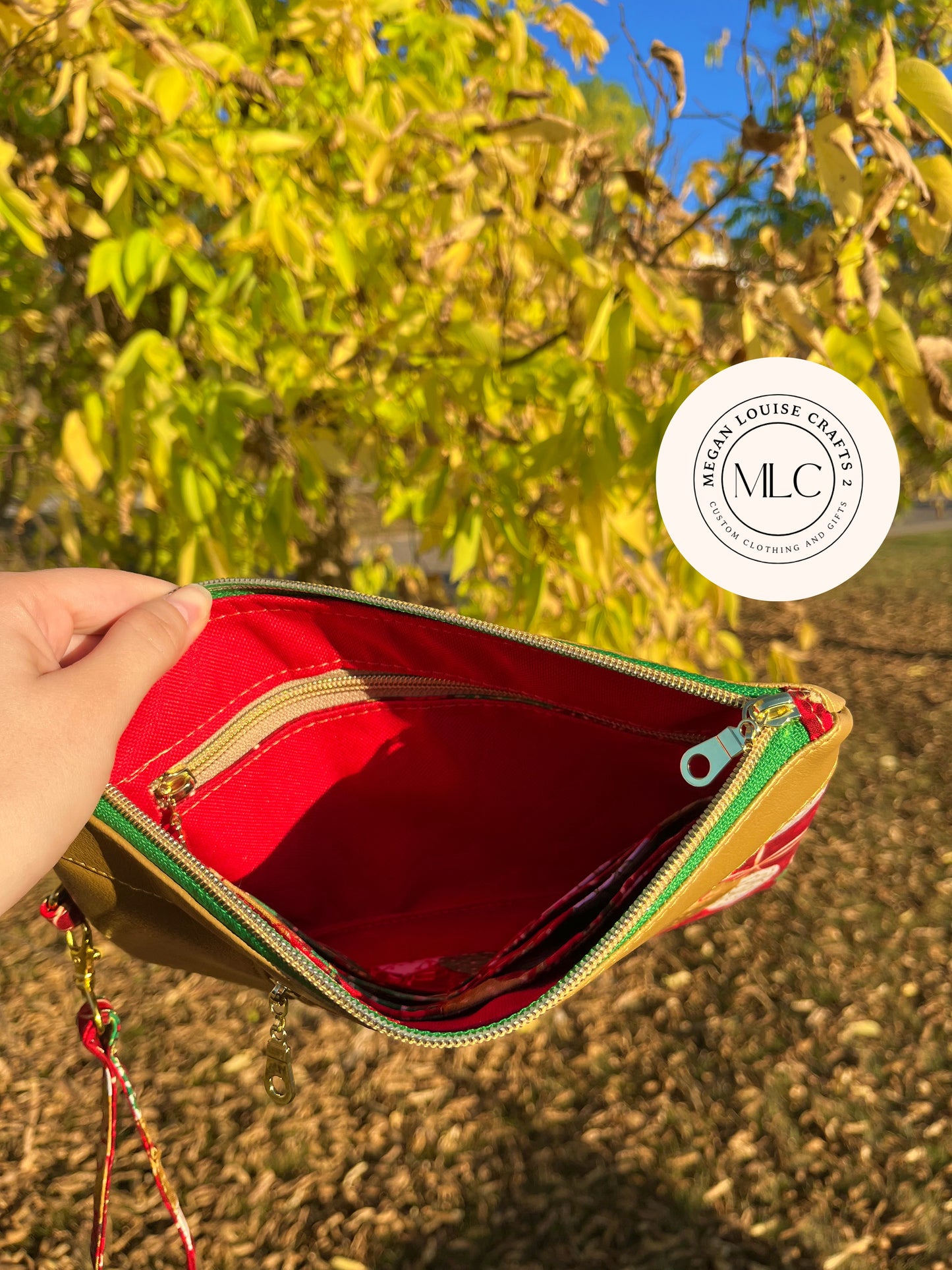 Christmas Clutch, Winter Clutch Wallet