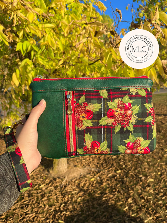 Christmas Clutch, Winter Clutch Wallet