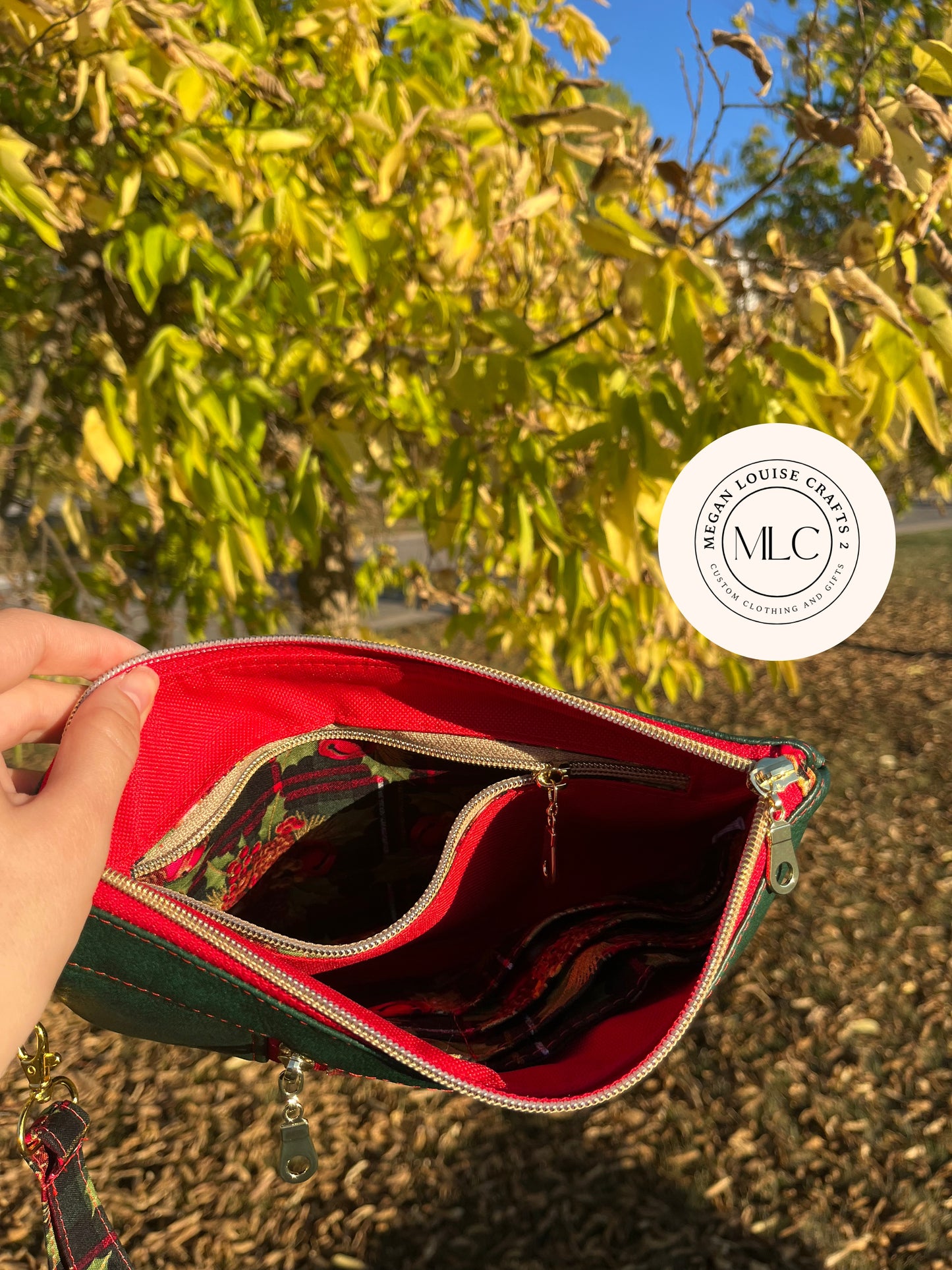 Christmas Clutch, Winter Clutch Wallet