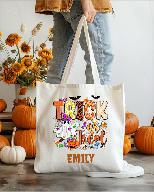 $12 Personalized Trick or Treat Bag