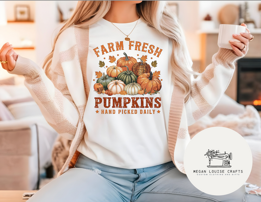 Farm Fresh Pumpkins DTF Transfer