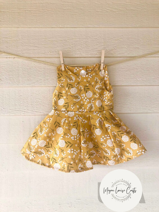 Yellow Floral Spring Dress