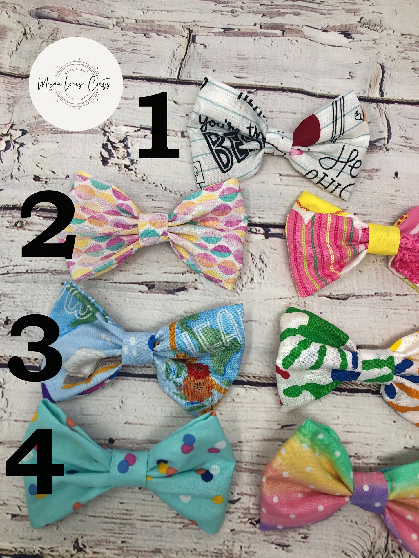 Back to School Hair Bows