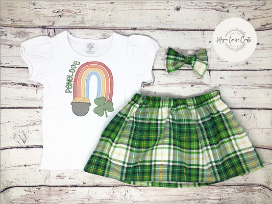 Rainbow Girls Plaid Outfit